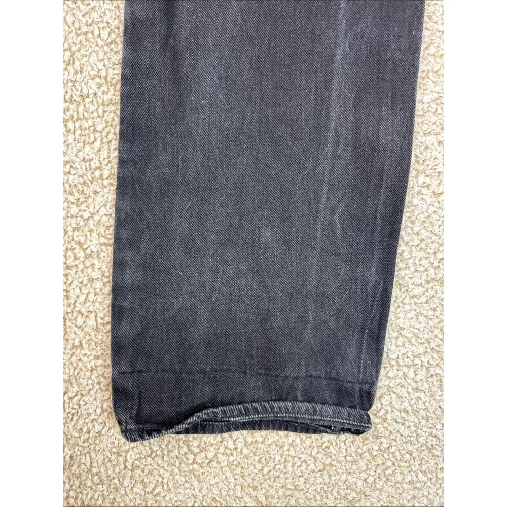 Levis 501XX Jeans Mens 36x32 Black Denim Button Fly Dark Wash Vintage Bootcut